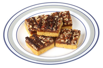 Caramel and Pecan Squares