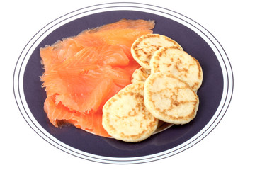Smoked Salmon with Bilinis