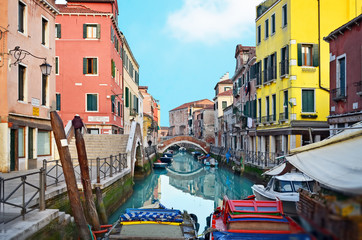 Beautiful water street - Venice, Italy