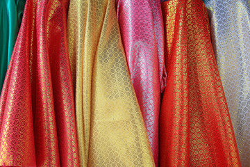 colorful glitter silk fabric hanging for sale