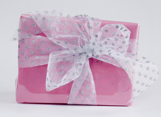 paquet cadeau rose