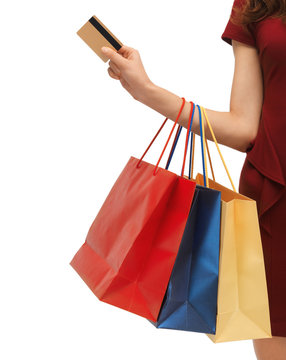 picture of woman with shopping bags