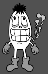 Smoke funny doll