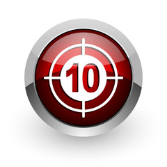 target red circle web glossy icon