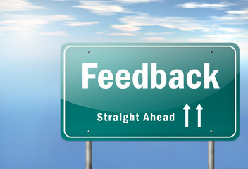 Highway Signpost "Feedback"