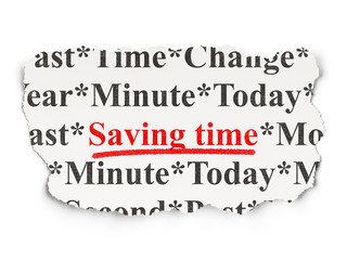 Time concept: Saving Time on  background