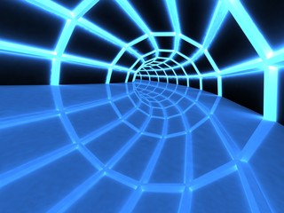 3D Tunnel, perspective view.