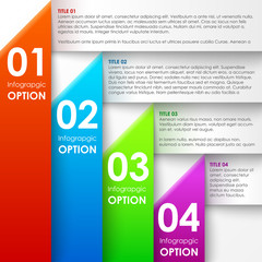 Paper infographics options banner