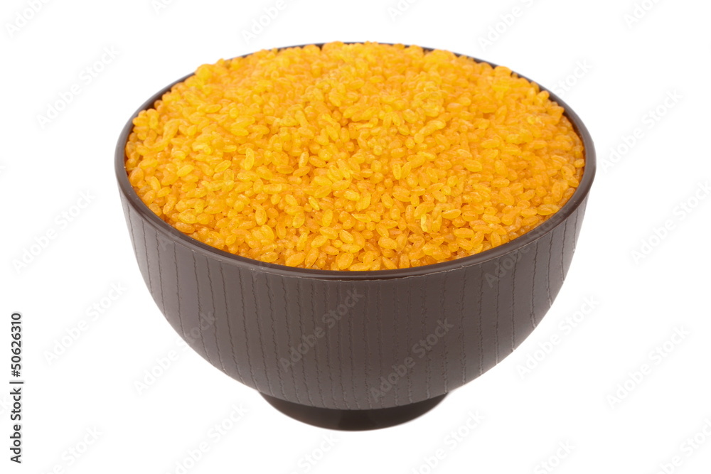 Wall mural orange rice