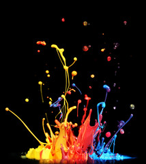 Paint splashing