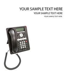 Phone isolated on white. Modern phone