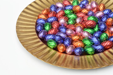 Obraz na płótnie Canvas chocolate easter eggs