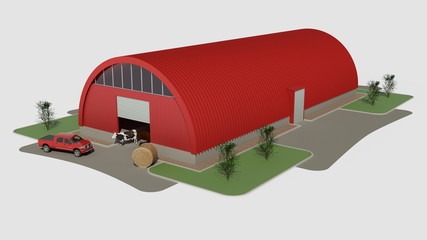 Big red hangar