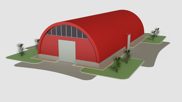 Big red hangar
