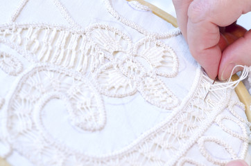 Grandmother Crocheting