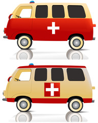 Cartoon ambulance