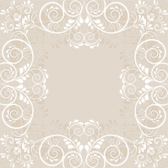 Hintergrund aus Ornamenten in beige