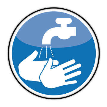 Schild H&auml;ndewaschen Hygiene Krankenhauskeim MRSA