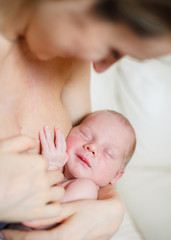 Sleeping newborn baby