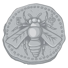 Honey bee coin