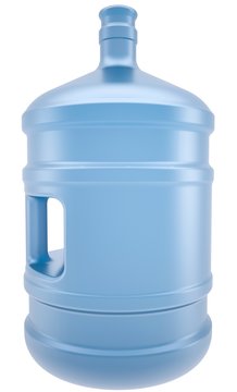 A large bottle of water