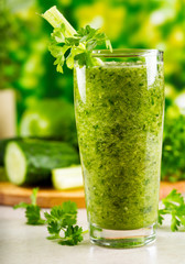green vegetable juice
