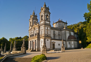 Fototapeta na wymiar Sanktuarium Bom Jesus do Monte, Braga, Portugalia
