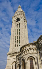 Fototapeta na wymiar Belltower of the Basilica of the Sacred Heart of Paris (1914)