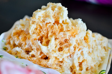 Shaved ice with milk tea
