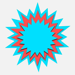 cartoon speech bubble paper cut