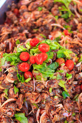 Thai cuisine at the market