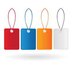 Vector color price tag set