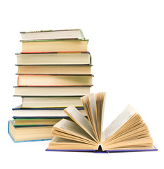 book close up on white background