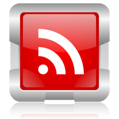 rss red square web glossy icon