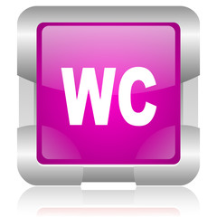 tips pink square web glossy icon