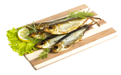 Smoked sprat - appetizing snack