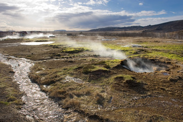 Geothermal hot water