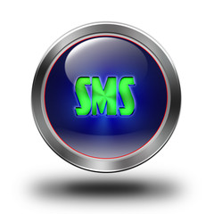 Sms glossy icon #01