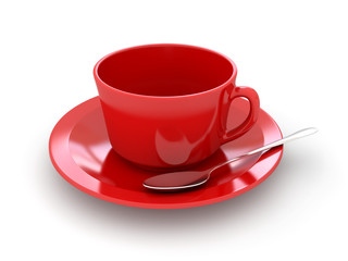 Red coffee cup