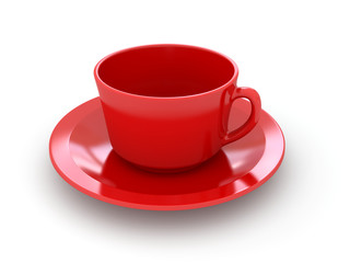 Red coffee cup