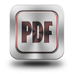 PDF aluminum glossy icon