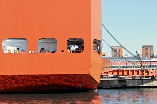 orange ship