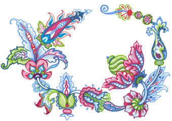 fancy frame, felt-tip pen