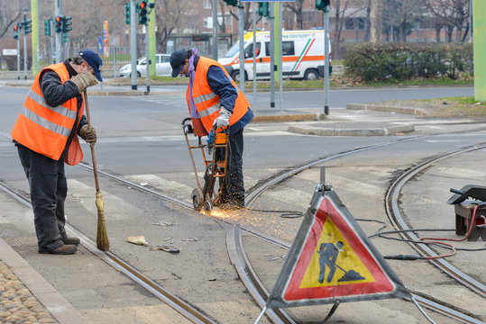 LAvori binari tram