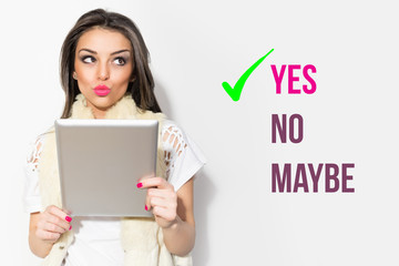Choosing to click yes