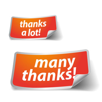 Thank you - grateful labels