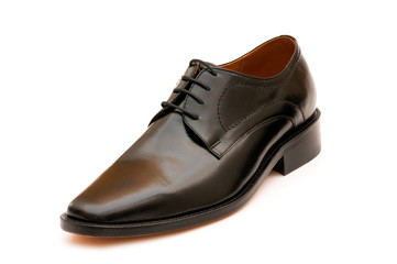 Black shoes isolated on the white background