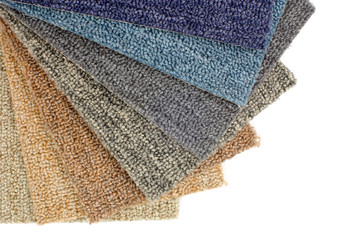 colorful carpet samples