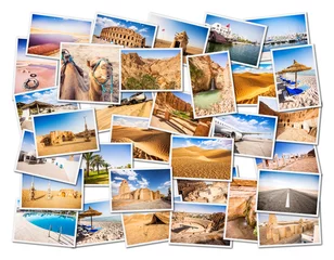 Fototapeten Tunisia Collage. Parts of the country. © mrks_v