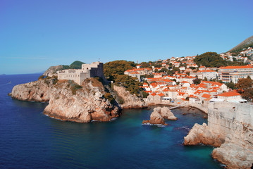 Naklejka na ściany i meble Vista de Dubrovnik